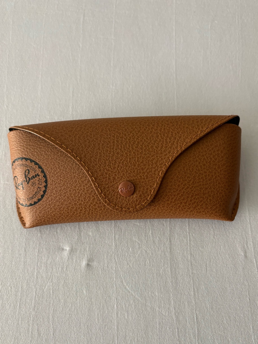 Ray Ban Leather Sunglasses Case - Tan